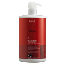 Фото Lakme Teknia Ultra red shampoo - Шампунь для поддержания оттенка окрашенных волос "Красный" 1000 мл