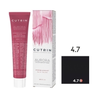 Cutrin AURORA - Крем-краска для волос  4.7 Черный кофе, 60 мл