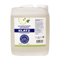 Фото Klatz - Антимикробный гель для рук с ароматом яблока, 5 л