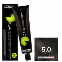 Фото L'Oreal Professionnel - Краска для волос Иноа 5.0 Темно-русый интенсивный, 60 мл