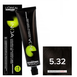 Фото L'Oreal Professionnel Inoa - Краска для волос Иноа 5.32 Светлый шатен золотистый перламутровый 60 мл