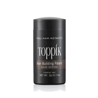 Toppik - Пудра-загуститель для волос, Светло-каштановый, 3 гр пудра загуститель для волос toppik hair building fibers русый 27 5 гр