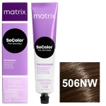 Фото Matrix - Перманентный краситель SoColor Pre-Bonded коллекция для покрытия седины, 506NW темный блондин натуральный теплый - 506.03, 90 мл