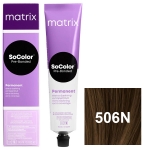 Фото Matrix SoColor Pre-Bonded - Перманентный краситель, 506N темный блондин 100% покрытие седины - 506.0, 90 мл