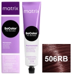 Фото Matrix - Перманентный краситель SoColor Pre-Bonded коллекция для покрытия седины, 506RB темный блондин красно-коричневый - 506.65, 90 мл