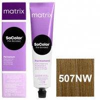 Фото Matrix - Перманентный краситель SoColor Pre-Bonded коллекция для покрытия седины, 507NW блондин натуральный теплый - 507.03, 90 мл