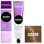 Фото Matrix - Перманентный краситель SoColor Pre-Bonded коллекция для покрытия седины, 508M светлый блондин мокка - 508.8, 90 мл