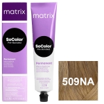 Фото Matrix SoColor Pre-Bonded - Перманентный краситель, 509NA очень светлый блондин натуральный пепельный 100% покрытие седины - 509.01, 90 мл