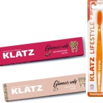 Фото Набор Зубная паста Klatz GLAMOUR ONLY  - Земляничный смузи, 75 мл + Молочный шейк, 75 мл + Зубная щетка, средняя