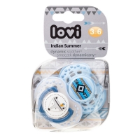

Lovi - Пустышка Lovi динамическая силикон Indian Summer для мальчика 3-6 мес 2шт