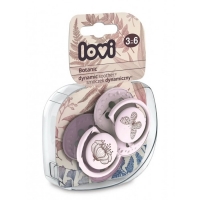 

Lovi - Пустышка Lovi динамическая силикон Botanic для девочки 0-3 мес 2 шт