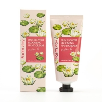 

FarmStay Pink Flower Blooming Hand Cream - Крем для рук с водяной лилией, 100 мл