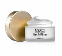 Naomi - Ночной золотой крем с маслом косточек винограда и алоэ, 50 мл