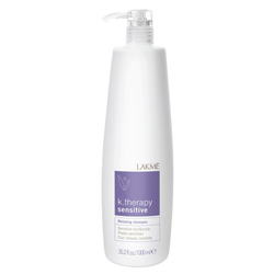 Фото Lakme K.Therapy Sensitive Relaxing shampoo sensitive hair&calp - шампунь успокаивающий для чувствительной кожи головы и волос 1000 мл