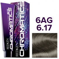 Фото Redken Chromatics - Краска для волос без амиака, 6.17/6AG Пепельный Зеленый, 60 мл