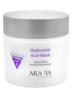 Aravia Professional Hyaluronic Acid Mask - Крем-маска супер увлажняющая, 300 мл глоу лаб маска для лица 3 х этапная с ана и вна кислотами 1