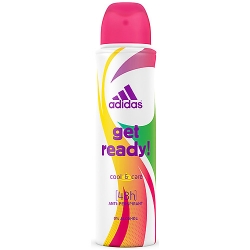 Фото Adidas Get Ready - Дезодорант-антиперспирант спрей для женщин, 150 мл