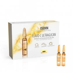 Фото Isdin Isdinceutics Flavo-C Ultraglican Serum Antioxidante De Dia - Сыворотка для лица дневная, 10*2 мл