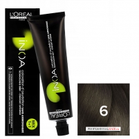 Фото L'Oreal Professionnel - Краска для волос Иноа 6 Темный блондин, 60 мл