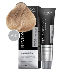 Фото Revlon Professional Revlonissimo NMT High Coverage - Краска для волос 9-31 Бежевый очень светлый блондин 60 мл