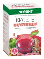 Леовит - Кисель Общеукрепляющий, 5 пакетов по 20 г леовит кисель витаминный для глаз с лютеином 18 г