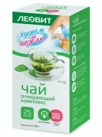 Леовит - Чай (очищающий комплекс) 25 шт х 2 г леовит гастро суп пюре при болезнях жкт овощной травы овсянка пакетик 15 г