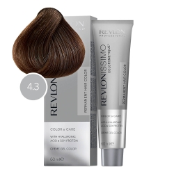 Фото Revlon Professional Revlonissimo Colorsmetique - Краска для волос, 4.3 коричневый золотистый, 60 мл