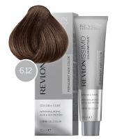 Фото Revlon Professional Revlonissimo Colorsmetique - Краска для волос, 6.12 темный блондин пепельно-переливающийся, 60 мл.