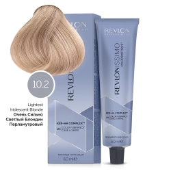 Фото Revlon Professional - Перманентный краситель с гиалуроновой кислотой холодные оттенки, 10.2 Очень сильно Светлый Блондин Переливающийся, 60 мл