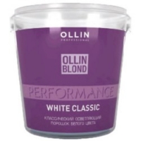 Ollin Blond Performance White Classic - Классический осветляющий порошок белого цвета, 500 гр. порошок для посудомоечной машины сомат classic 3кг 100 моек