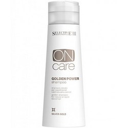 Фото Selective Golden Power Shampoo - Шампунь золотистый для натуральных или окрашенных волос теплых светлых тонов, 250 мл
