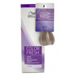 Фото Wella Color Fresh Silver - Оттеночная краска, тон 7.19 средний блондин пепельный сандрэ, 75 мл.