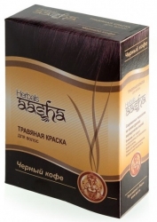 Фото Aasha Herbals - Краска травяная для волос, Черный кофе, 60 мл