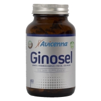 Avicenna - Комплекс Ginosel для активности мозга, 60 капсул омега 3 ipsum витамины для иммунитета 60 капсул