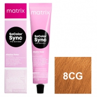 Фото Matrix SoColor Sync Pre-Bonded - Краситель для волос, 8CG светлый блондин медно-золотистый - 8.43, 90 мл