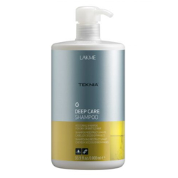 Фото Lakme Teknia Deep care shampoo - шампунь восстанавливающий, для сухих или поврежденных волос 1000 мл
