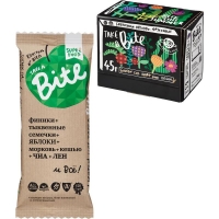 

Bite SuperFood - Батончик Контроль веса, морковь-кешью, шоу бокс, 900 г