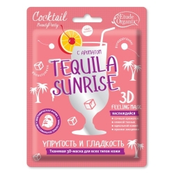 Фото Etude House Organix Tequila Sunrise - Маска-3D тканевая, упругость и гладкость, 23 г