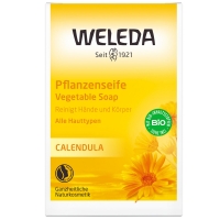 Weleda - Растительное мыло с календулой и лекарственными травами, 100 г ecozavr детское мыло для ежедневного ухода нектарин 500