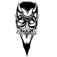 

Temptu Pro Transfer Biker Davil Face - Трансферная татуировка