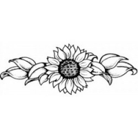 

Temptu Pro Transfer Girly Sunflower - Трансферная татуировка