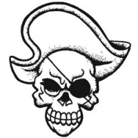 

Temptu Pro Transfer Rock Pirate Skull - Трансферная татуировка