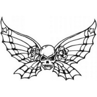 

Temptu Pro Transfer Sweet Butterfly Skull - Трансферная татуировка