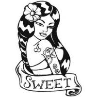 

Temptu Pro Transfer Sweet Sweet Hawaiian Girl - Трансферная татуировка