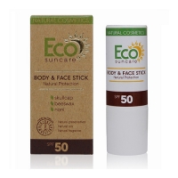 Eco Suncare Natural Sun Protection Body & Face Stick SPF 50 - Солнцезащитный карандаш для чувствительных участков кожи, 17 мл - фото 1
