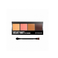 

Divage Palettes Eye Shadow Velvet Matt - Палетка теней для век, тон 01, 8 гр