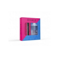 Divage - Набор подарочный, тушь для ресниц 90х60х90 № 7501 + средство для снятия макияжа с глаз и губ 2в1
