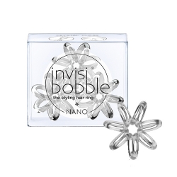 Фото Резинка для волос invisibobble NANO Crystal Clear (с подвесом) прозрачный
