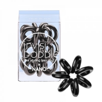 Invisibobble - Резинка для волос True Black (с подвесом) черный 3 шт. true west