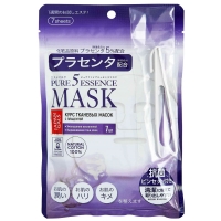 Japan Gals Pure 5 Essential - Маски для лица с плацентой, 7 шт.